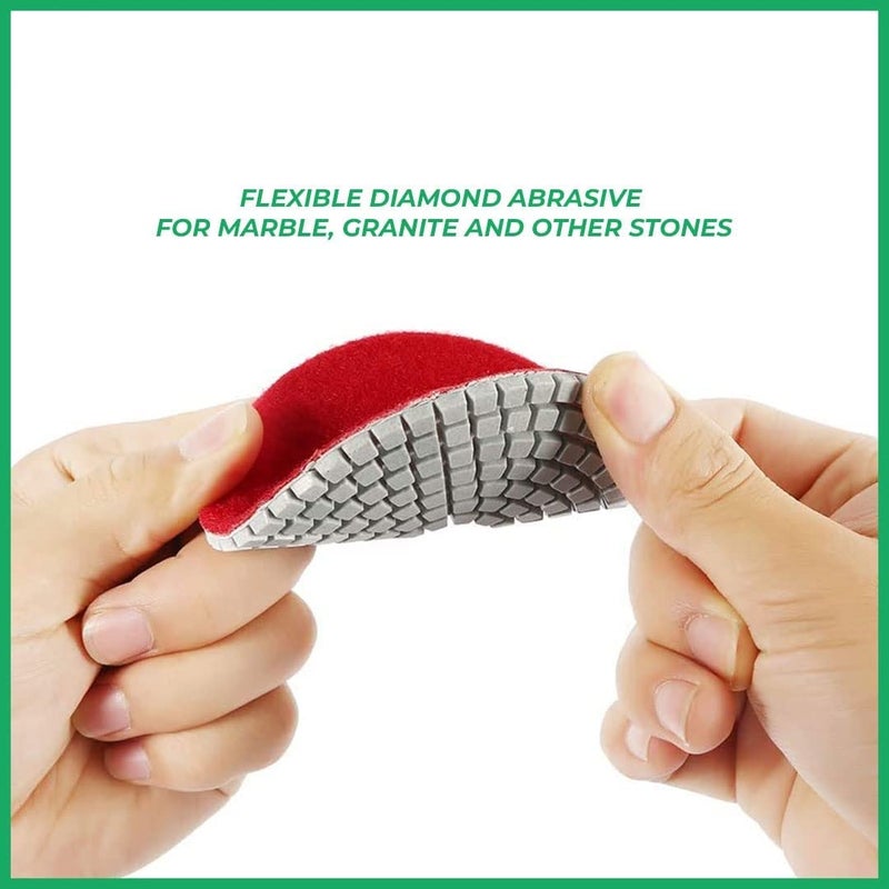 4 Inch Diamond Polishing Pads for Granite Marble Concrete Stone Grit 3000 20 Pcs  - Image 4