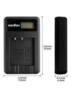 Norifon KLIC-7001 LCD USB Charger for Kodak Easyshare M1063, M320, M340, M341, M763, M863, V550, V570, V610, V705 Camera and More  - Image 2