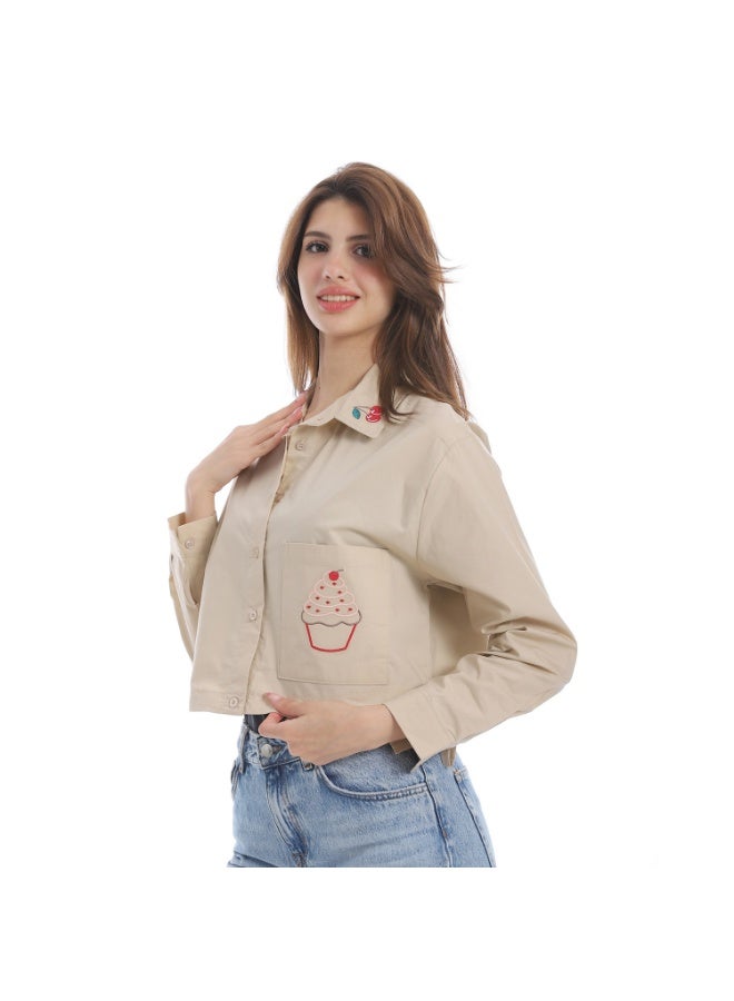 Cocktail 3668-shirt-beige - Image 2