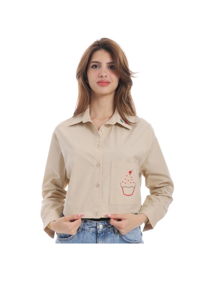 Cocktail 3668-shirt-beige - Image 4