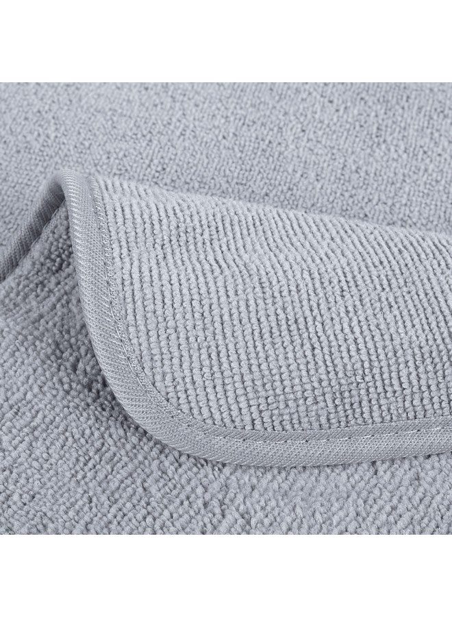 POLYTE Premium Lint Free Microfiber Washcloth Face Towel, 13 x 13 in, Set of 6 (Gray) - Image 2
