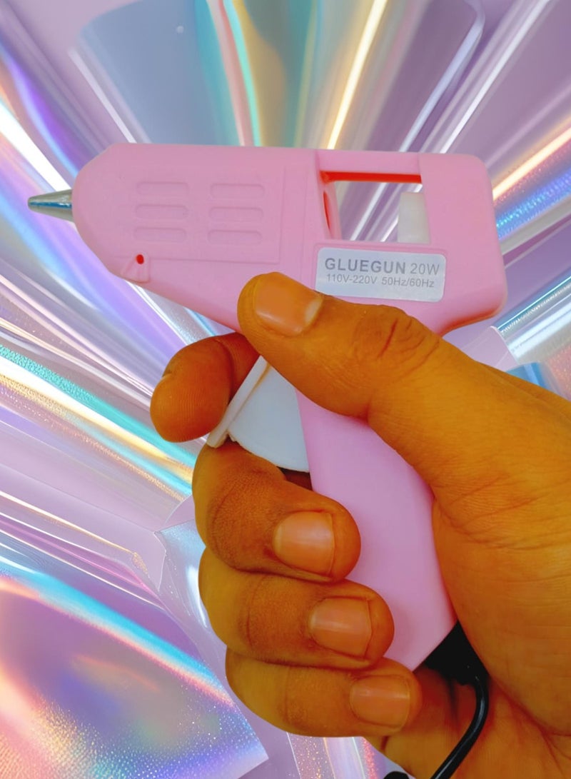 VIS'V 20 Watt Mini Hot Melt Glue Gun  for Art and Crafts II  Mini Hot Glue Gun 20W | Electric Glue Gun |  Hot Glue Gun for Crafting, DIY, Decoration, School Kids  - Image 4