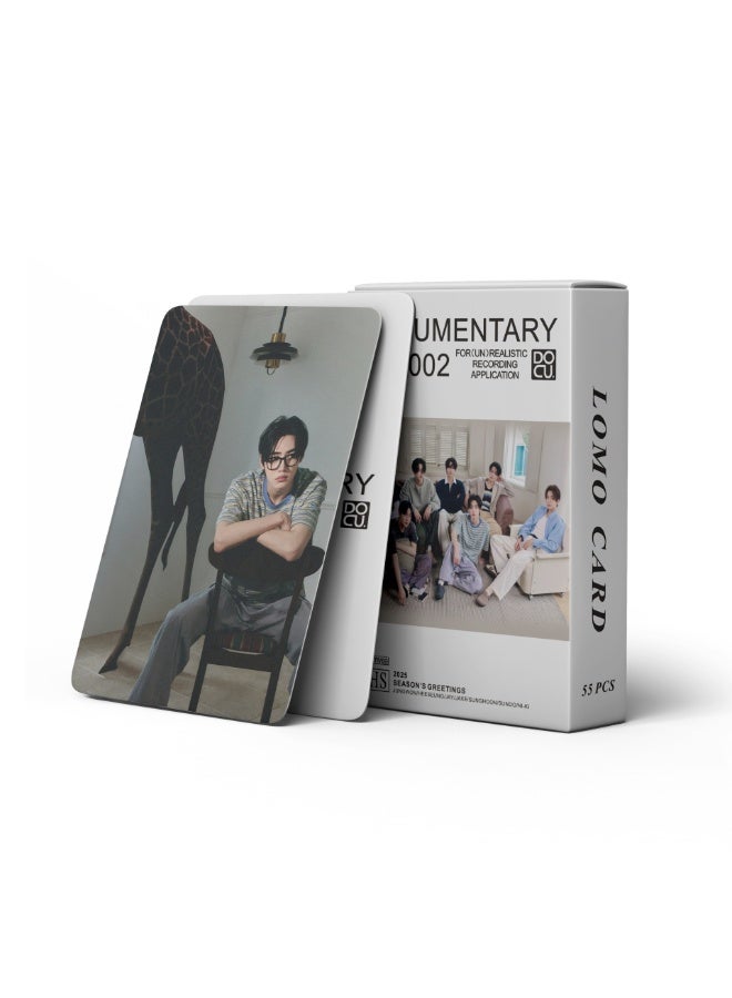NIBEMINENT 55 Pcs Kpop ENHYPEN SEASON'S GREETIN Lomo Cards Card For Fans Collection Gifts - Image 2