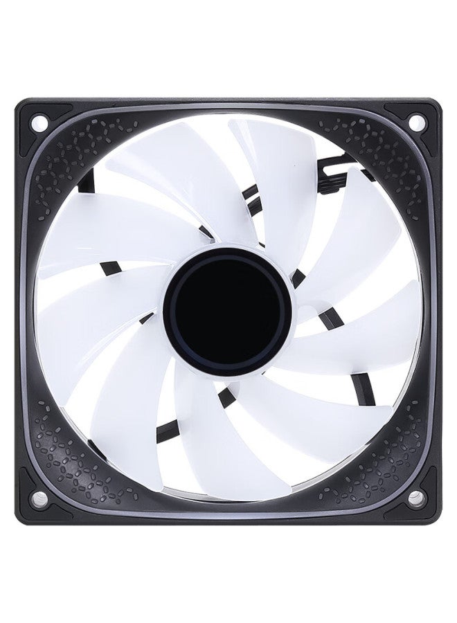 Sama Jingjie 1st Generation Jingye Black 12cm Case Fan, Argb Infinite Mirror Light, 5v3p Light Synchronization, Small 4p-pwm Speed Adjustment, Hydraulic Bearing, Standard Shock-absorbing Pad - Image 3