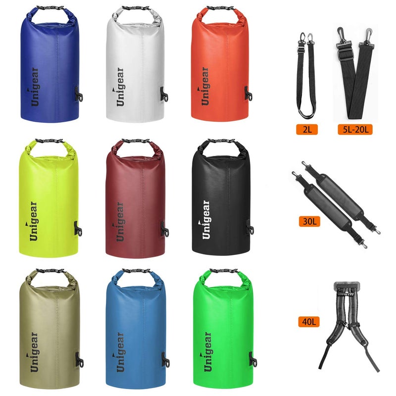 Unigear Dry Bag Waterproof, Floating and Lightweight Bags for Kayaking, Boating, Fishing, Swimming and Camping with Waterproof Phone Case (Blue, 2L) - Image 5