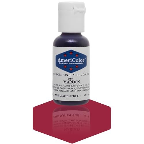 Americolor Soft Gel Paste Food Color 75Ounce Maroon - Image 1