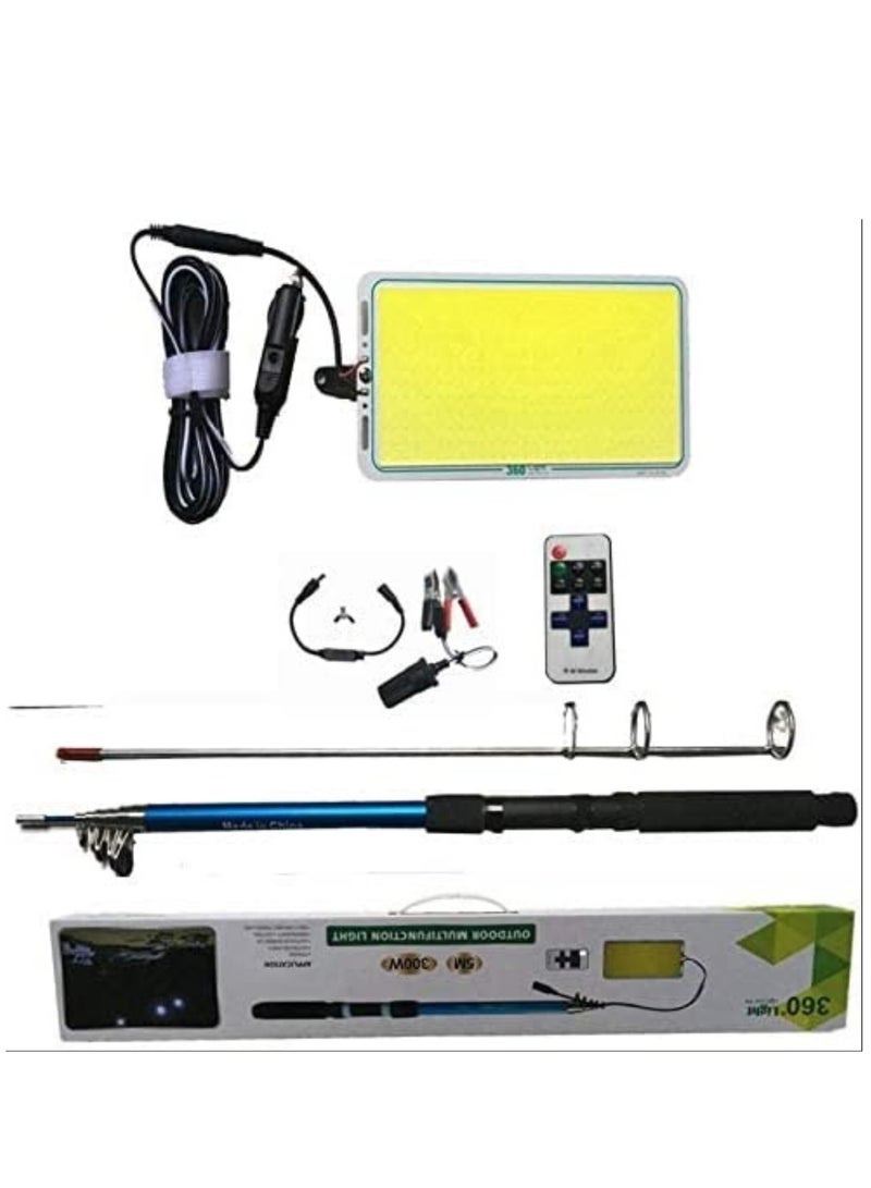 ELTRAZONE 300w 5meters Ourdoor Multifunction Led Fishing Light With Remote Control 6000k - Image 5