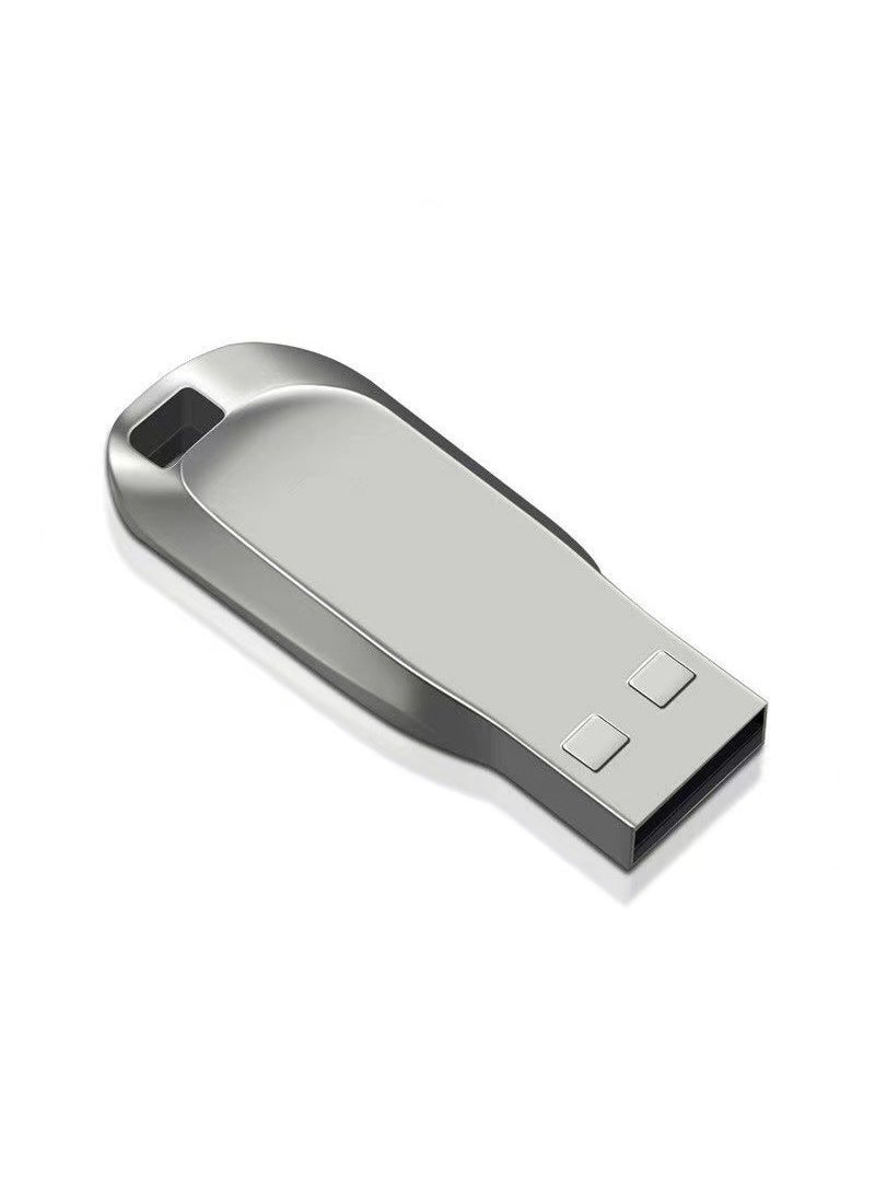 Metal Whistle USB Drive Keychain 8GB-2TB Waterproof Silver 