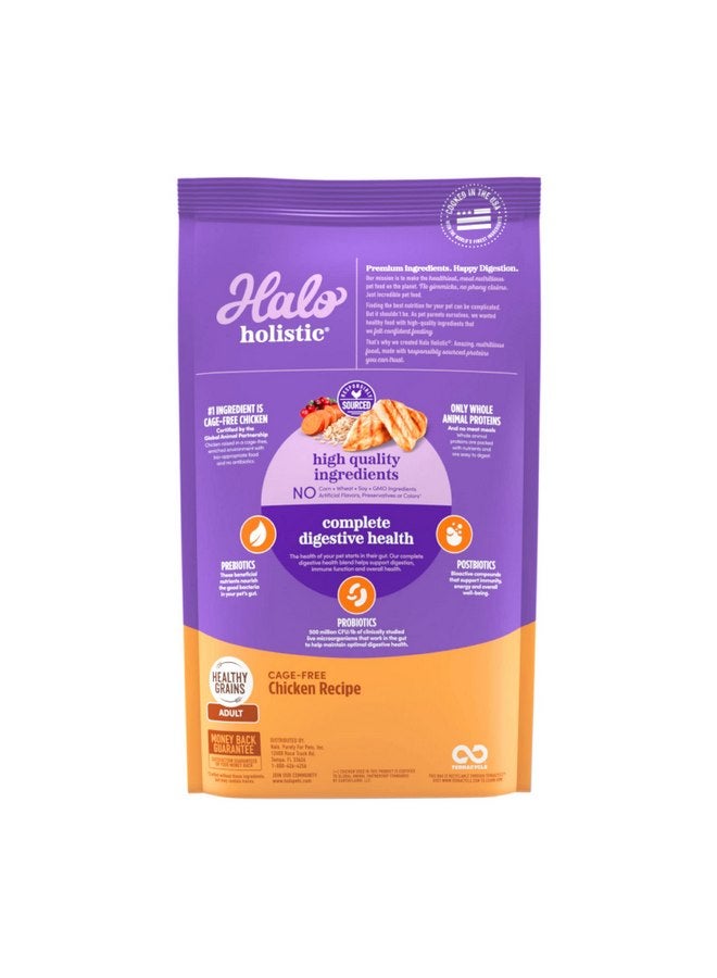 Halo Holistic Cat Food Dry, Cage-free Chicken Recipe, Complete Digestive Health, Dry Cat Food Bag, Adult Formula, 6-lb Bag - Image 2