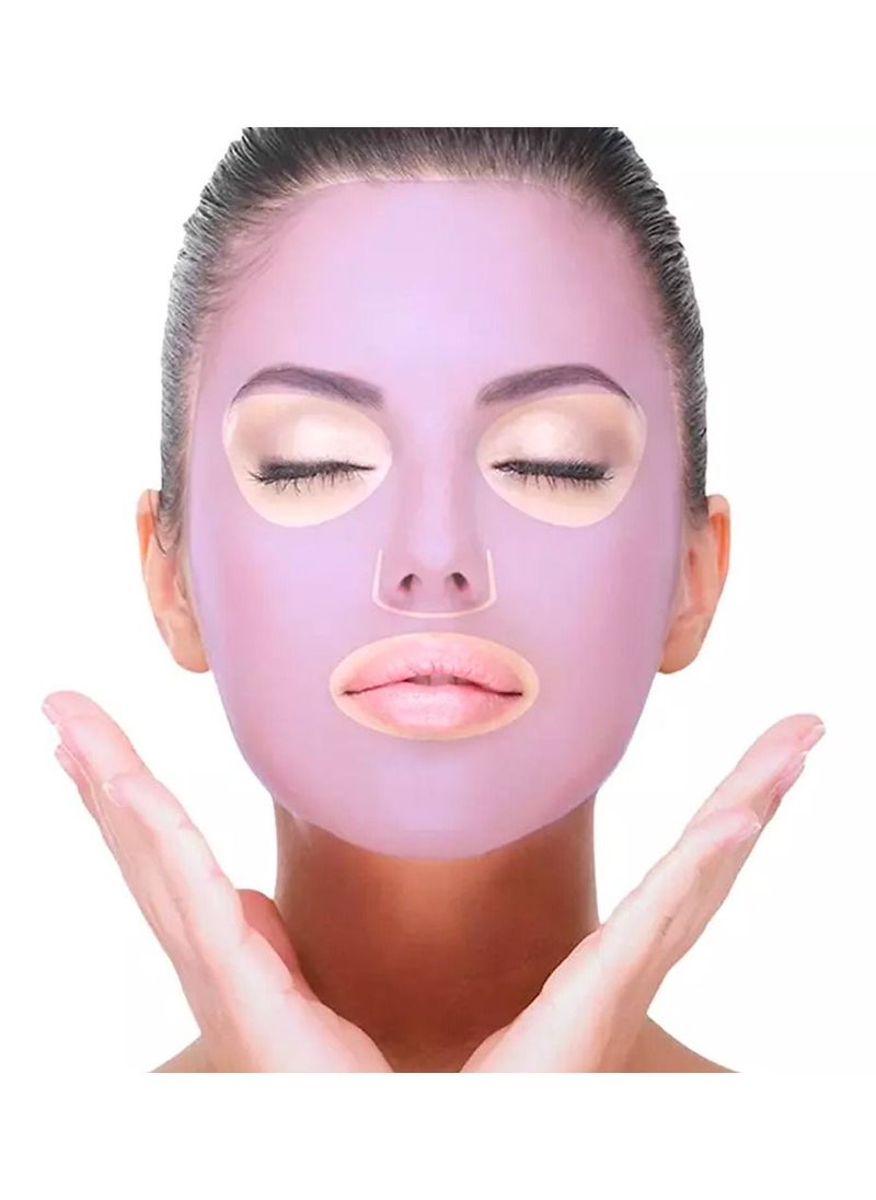 stayve SILICONE FACE MASK MOISTURIZING MASK SHEET FACE MASK PREVENT EVAPORATION STEAM BEAUTY TOOL REUSABLE SILICONE MASK COVER FACE  - Image 1
