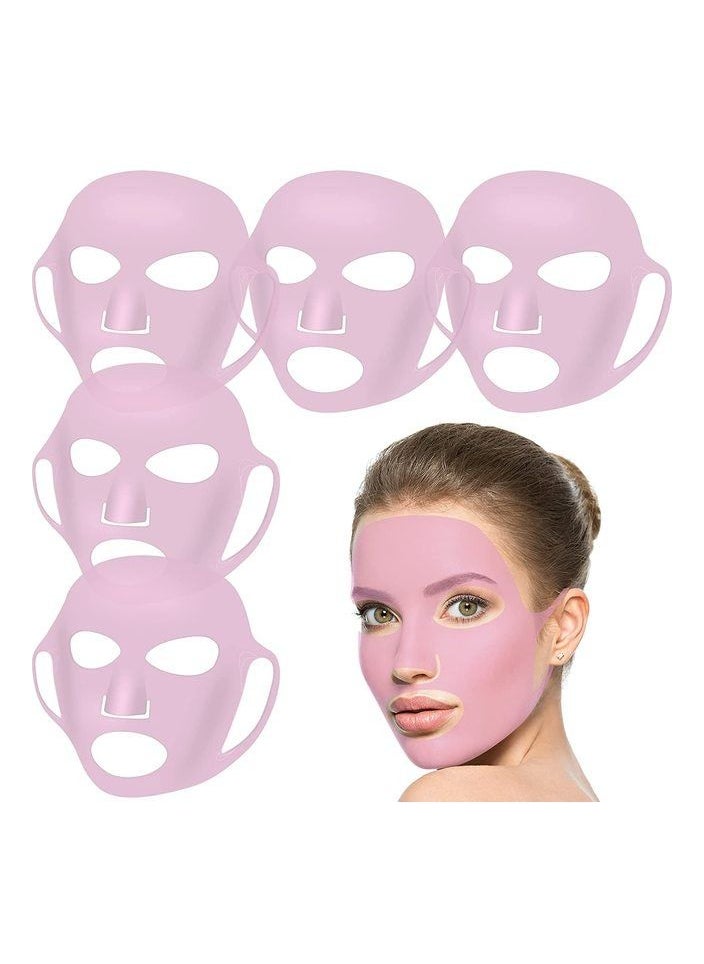 stayve SILICONE FACE MASK MOISTURIZING MASK SHEET FACE MASK PREVENT EVAPORATION STEAM BEAUTY TOOL REUSABLE SILICONE MASK COVER FACE  - Image 4
