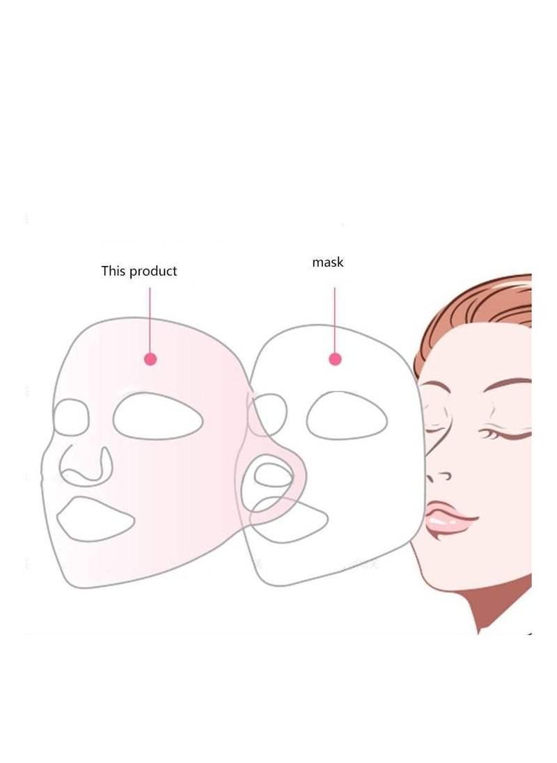 stayve SILICONE FACE MASK MOISTURIZING MASK SHEET FACE MASK PREVENT EVAPORATION STEAM BEAUTY TOOL REUSABLE SILICONE MASK COVER FACE  - Image 3