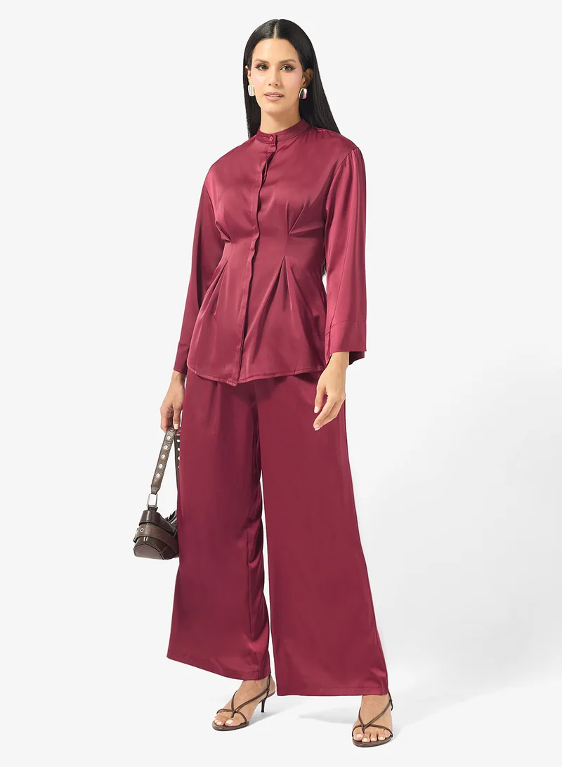 Khizana Longline Peplum Top & Pant Set