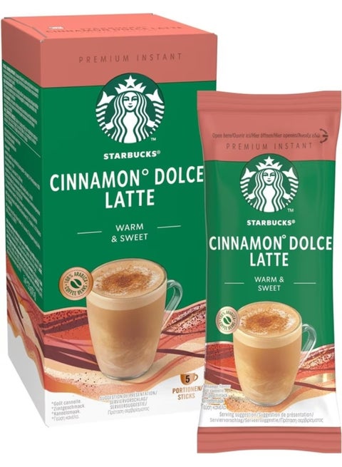 Cinnamon Dolce Latte Flavour Instant Coffee Sachet 117.5grams Pack of 5