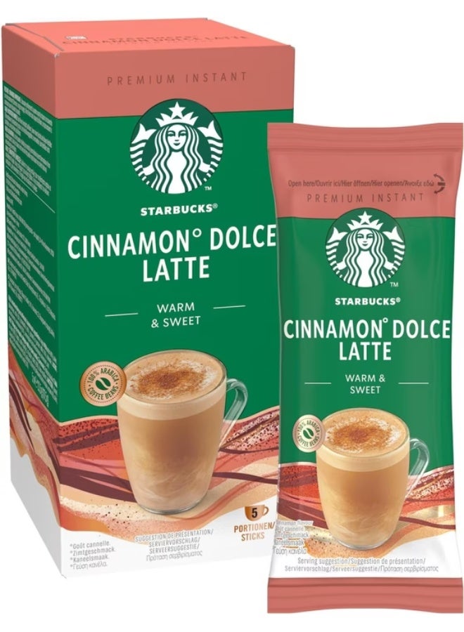 Starbucks Cinnamon Dolce Latte Flavour Instant Coffee Sachet 117.5grams Pack of 5 - Image 1