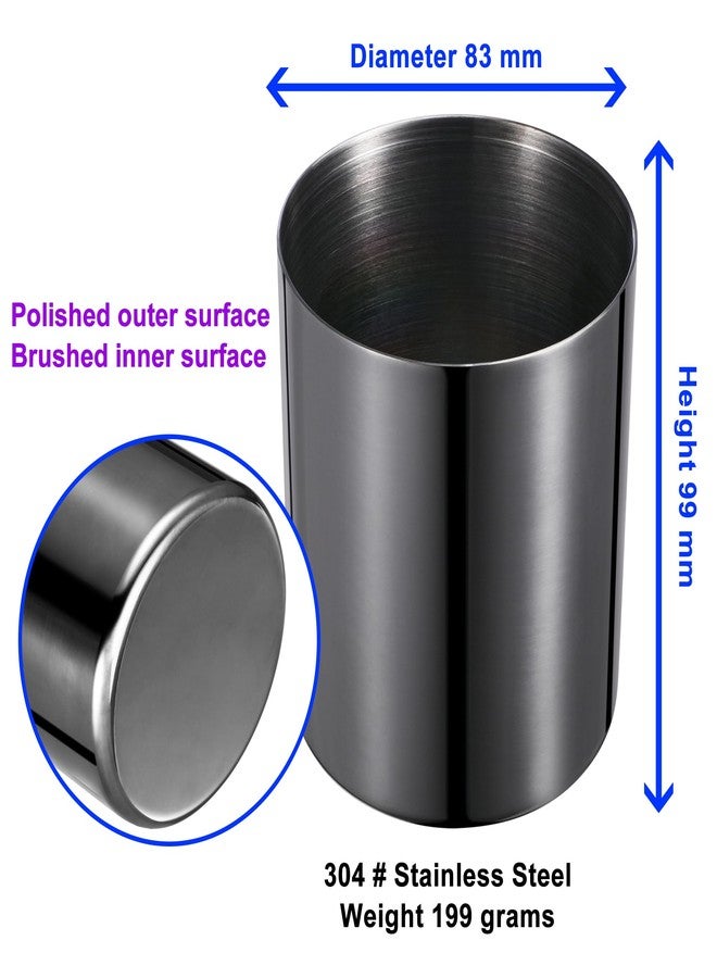 Tofun Black Pen Holder for Desk, 304 Stainless Steel Pen Organizer for Desk, Pencil Holder,Pencil Cup,Pen Cup,Desktop Stationery Organizer (1) - Image 2