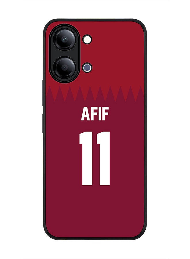 Stylizedd For vivo Y21 / Y11 Case,Slim fit Camera Protection, Shockproof Thin Phone cover  - Football - Qatar,  Afif - Image 1