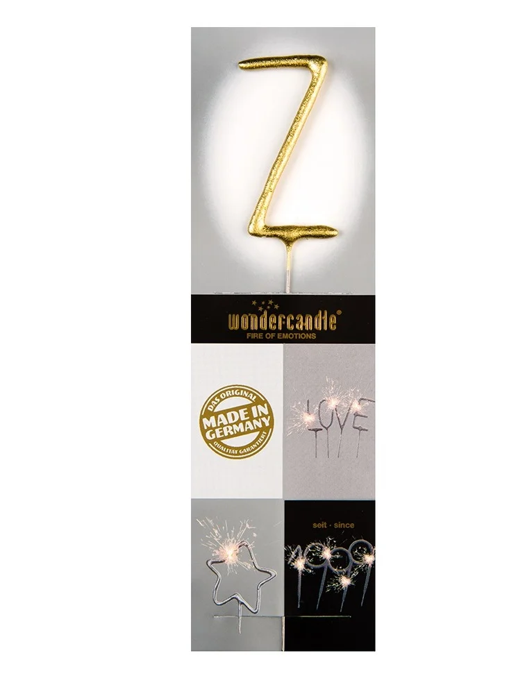 Wondercandle Gold Sparkler Candle Z
