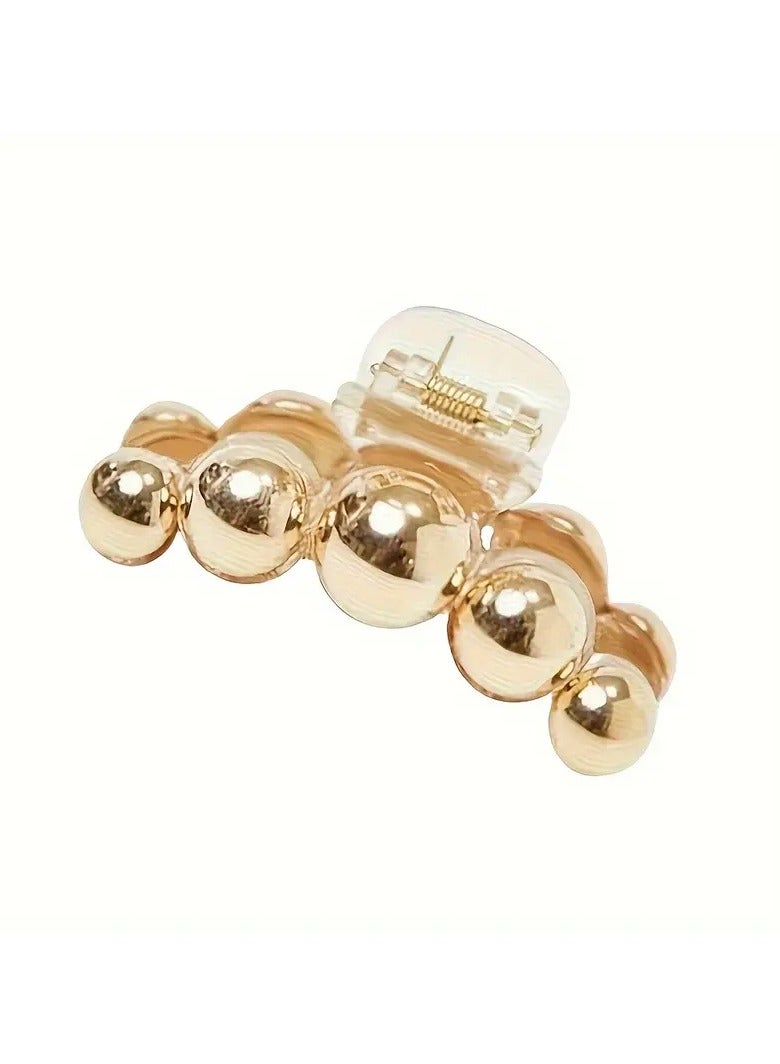 Goolsky Pearl Hair Clamps for Women - Elegant Acrylic Hair Crab Clips, Non-Slip Strong Hold for Thick or Thin Hair - Image 1