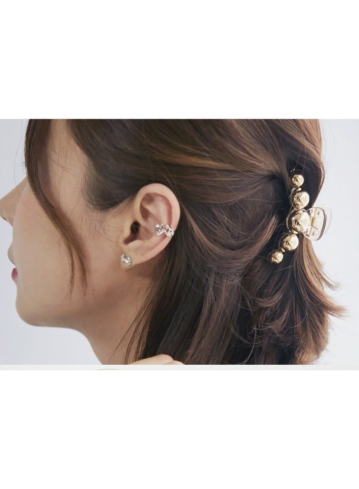 Goolsky Pearl Hair Clamps for Women - Elegant Acrylic Hair Crab Clips, Non-Slip Strong Hold for Thick or Thin Hair - Image 5