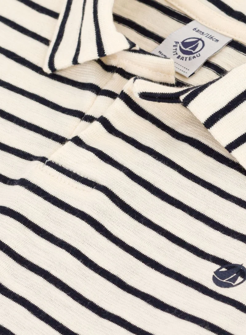 Petit Bateau Kids Striped Polo Shirt