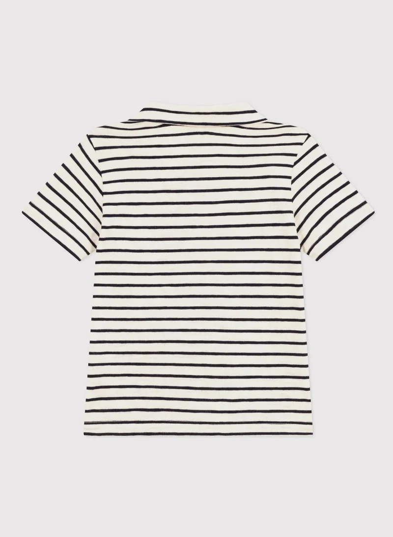 Petit Bateau Kids Striped Polo Shirt