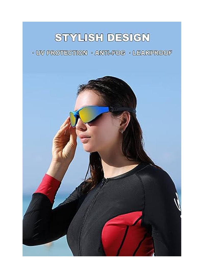 Excefore Adult Swim Goggles Polarized Swimming Goggles for Men Women No Leaking Anti-Fog Anti-UV Clear Vision Goggles swimming - Image 2