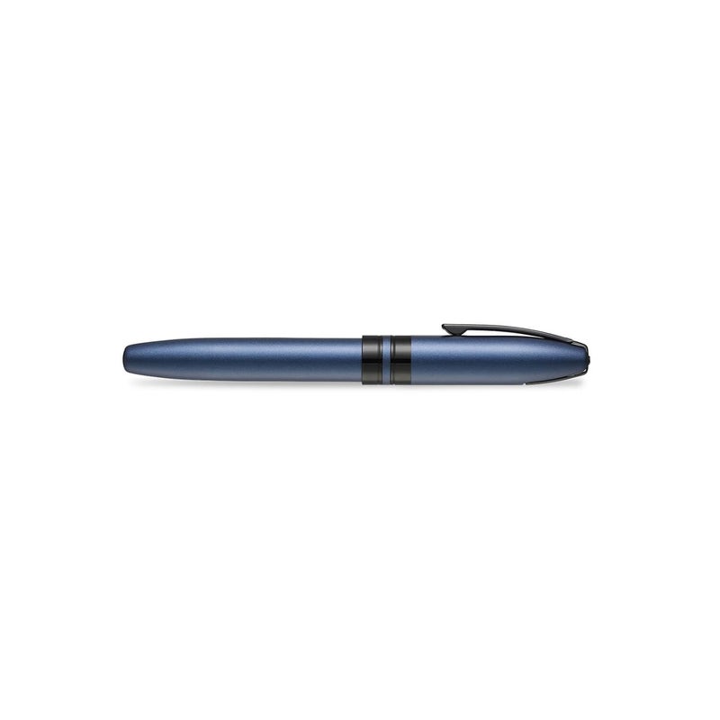 SHEAFFER قلم رولر أيقوني 9110 أزرق معدني مع حواف سوداء لامعة | قلم أزرق فاخر - Image 5
