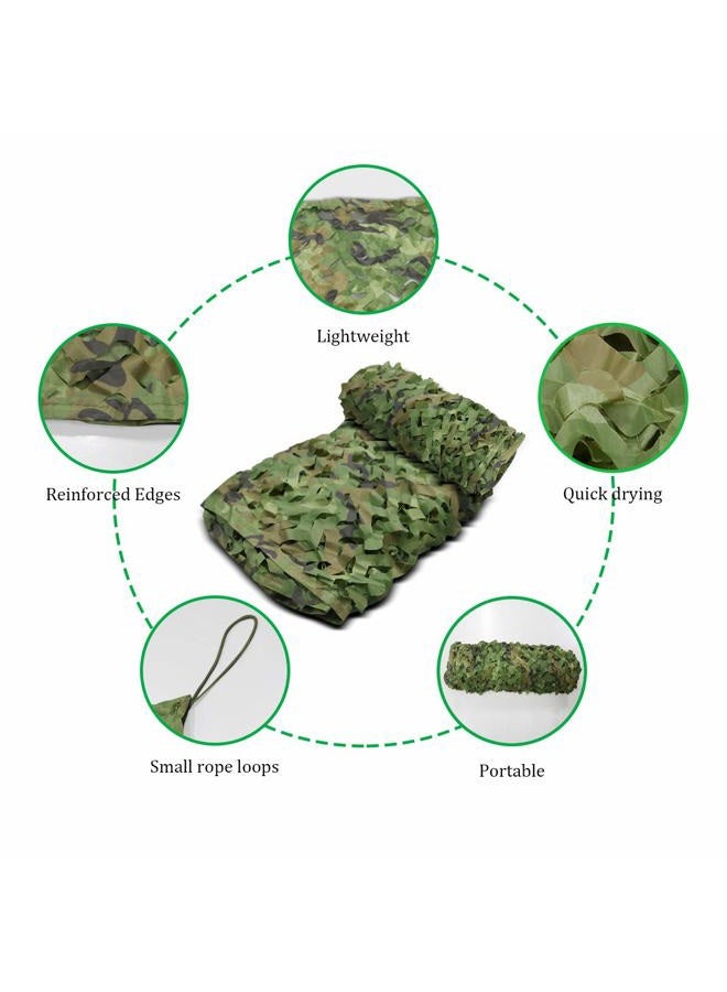 DUNCHATY StarQualityBargain Camo Netting - Woodland Military Mesh, Camouflage Mesh Netting, Perfect Camonetting for Camping Shooting Hunting, Military Themed Party Decoration 13FT dark green - Image 4