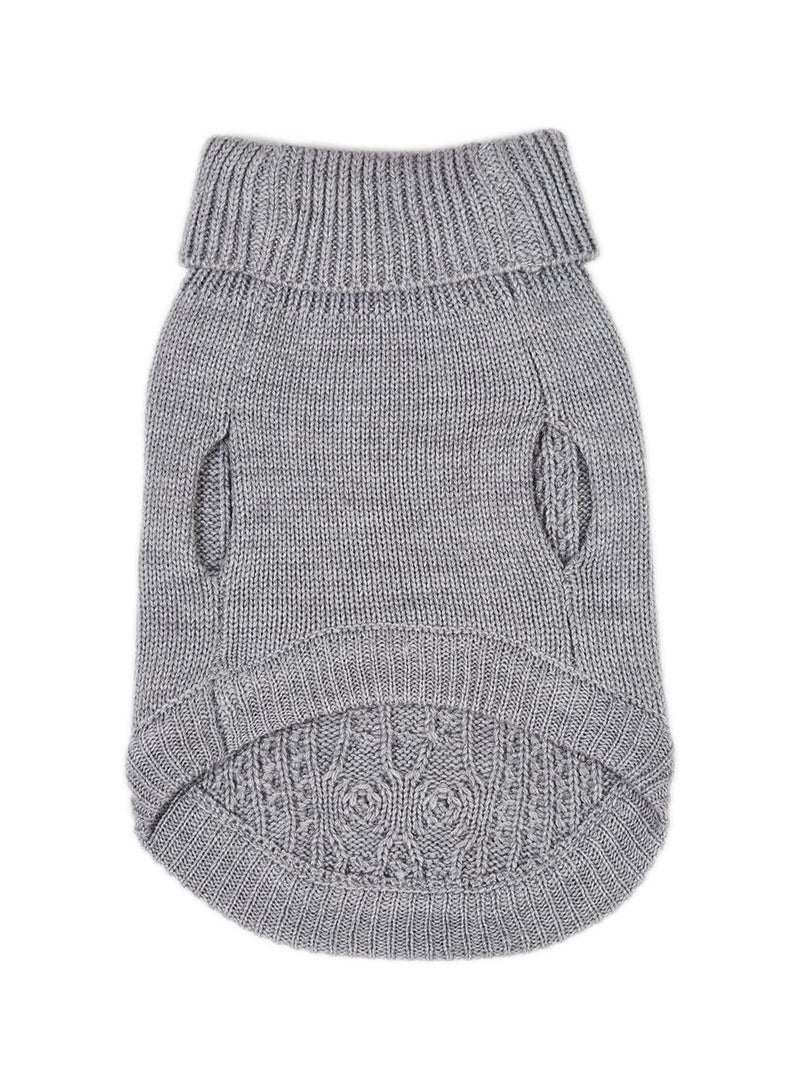 Cats Knitted Sweaters Turtleneck Knitted Sleeveless Cat Clothes Warm Winter Kitten Clothes Outfits for Cats or Small Dogs in Cold Season(L)  - Image 4