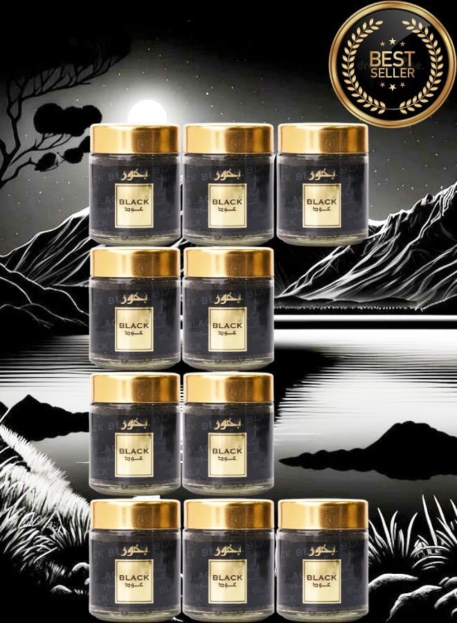 Banafa 10 Pieces Bakhoor Black Oud - Image 1