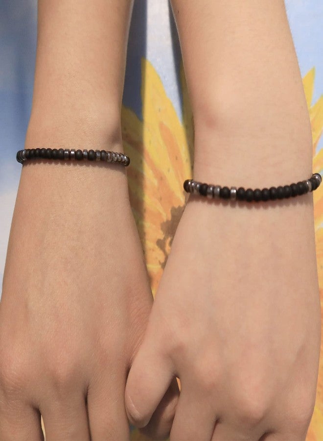 MAOFAED Morse Code Bracelet for Couple I’ll Be Waiting I’ll Be Back Long Distance Relationship Gift (waiting back code br) - Image 5