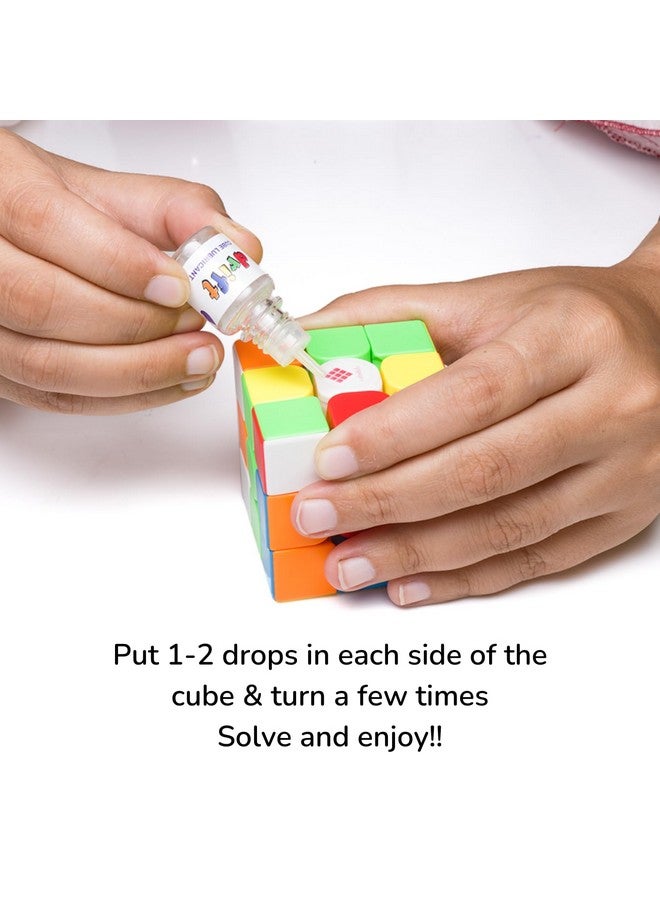 Cubelelo Cubelelo Drift 3M 3X3 Magnetic Speedcube & Premium Cube Lubricant Combo | Drift 3M Features 48 Precision Magnets| Ultra Smooth Buttery Turns | The Perfect Kit For Fast, Precise Solving!, Kids  - Image 4