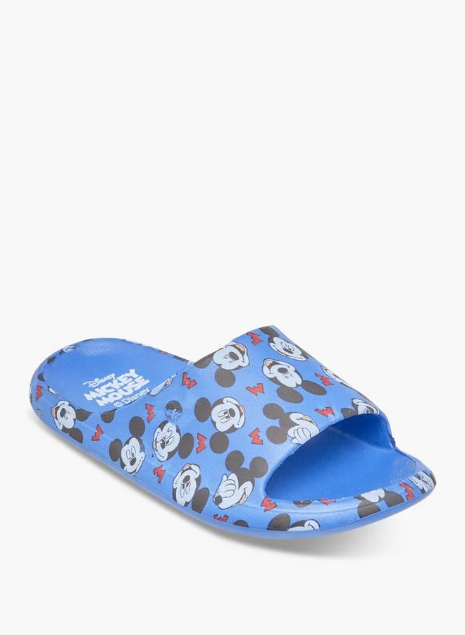 Disney Boys Mickey Mouse Print Slip-On Slides