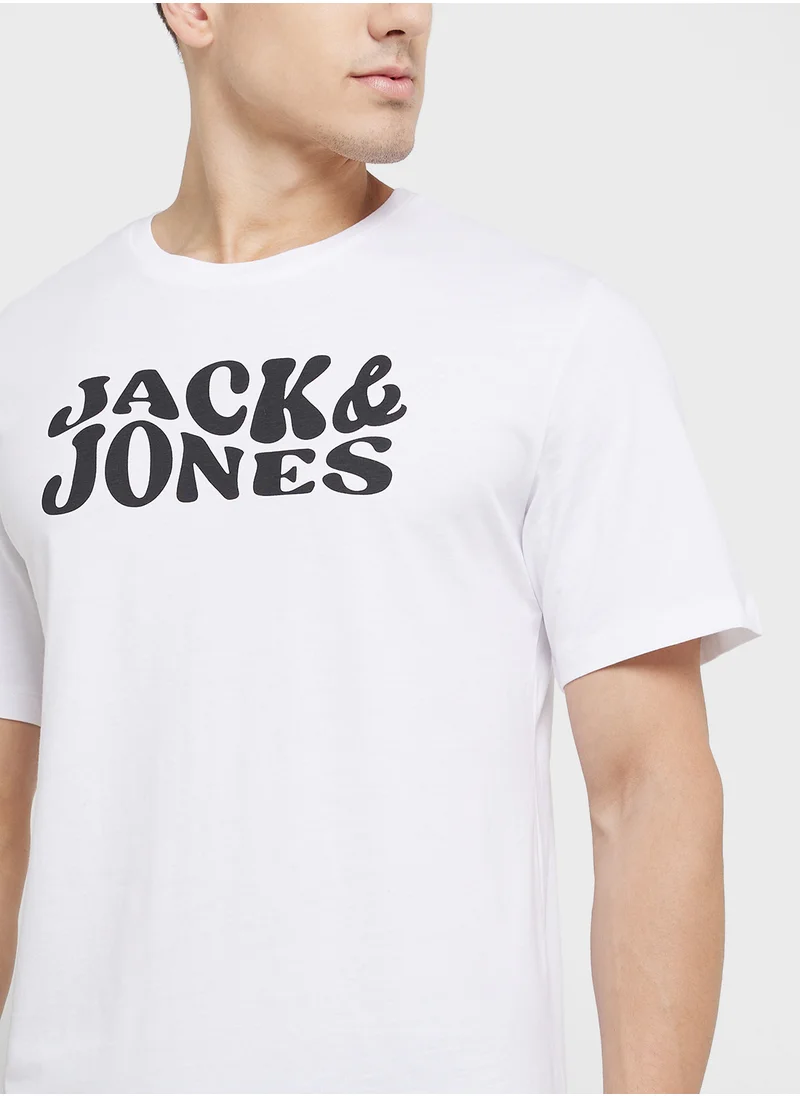 JACK & JONES Graphic Crew Neck T-Shirt