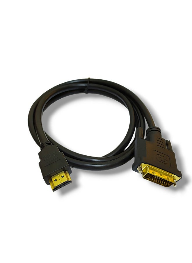 ماركة غير محددة كابل من DVI-D الى HDMI بطول 1.4متر لون اسود  - Image 3