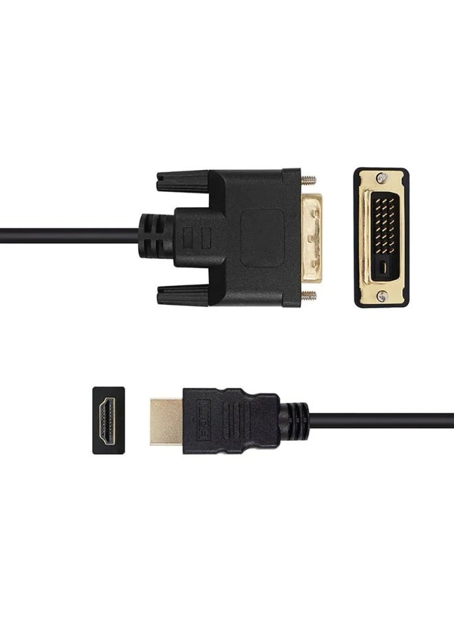 ماركة غير محددة كابل من DVI-D الى HDMI بطول 1.4متر لون اسود  - Image 2