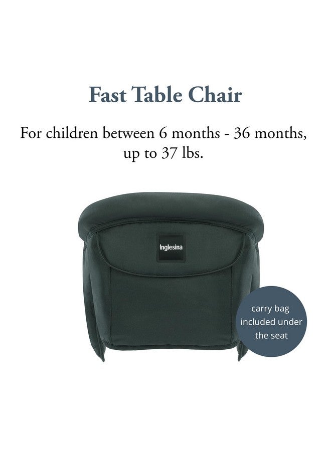 Inglesina Fast Table Chair, Dark Green - Portable Baby High Chair - for Babies & Toddlers up to 37 lbs - Collapsible - Fits Tables 0.8'' to 3.5'' Thick - Compact & Easy to Use - Travel Bag Included - Image 2