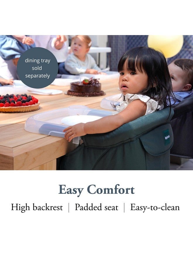 Inglesina Fast Table Chair, Dark Green - Portable Baby High Chair - for Babies & Toddlers up to 37 lbs - Collapsible - Fits Tables 0.8'' to 3.5'' Thick - Compact & Easy to Use - Travel Bag Included - Image 4