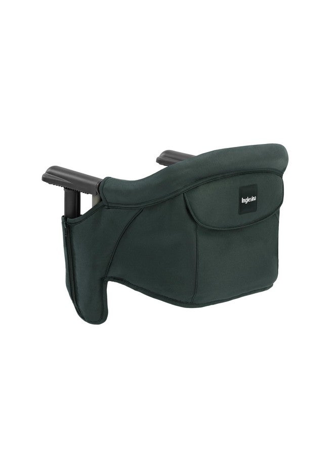 Inglesina Fast Table Chair, Dark Green - Portable Baby High Chair - for Babies & Toddlers up to 37 lbs - Collapsible - Fits Tables 0.8'' to 3.5'' Thick - Compact & Easy to Use - Travel Bag Included - Image 1
