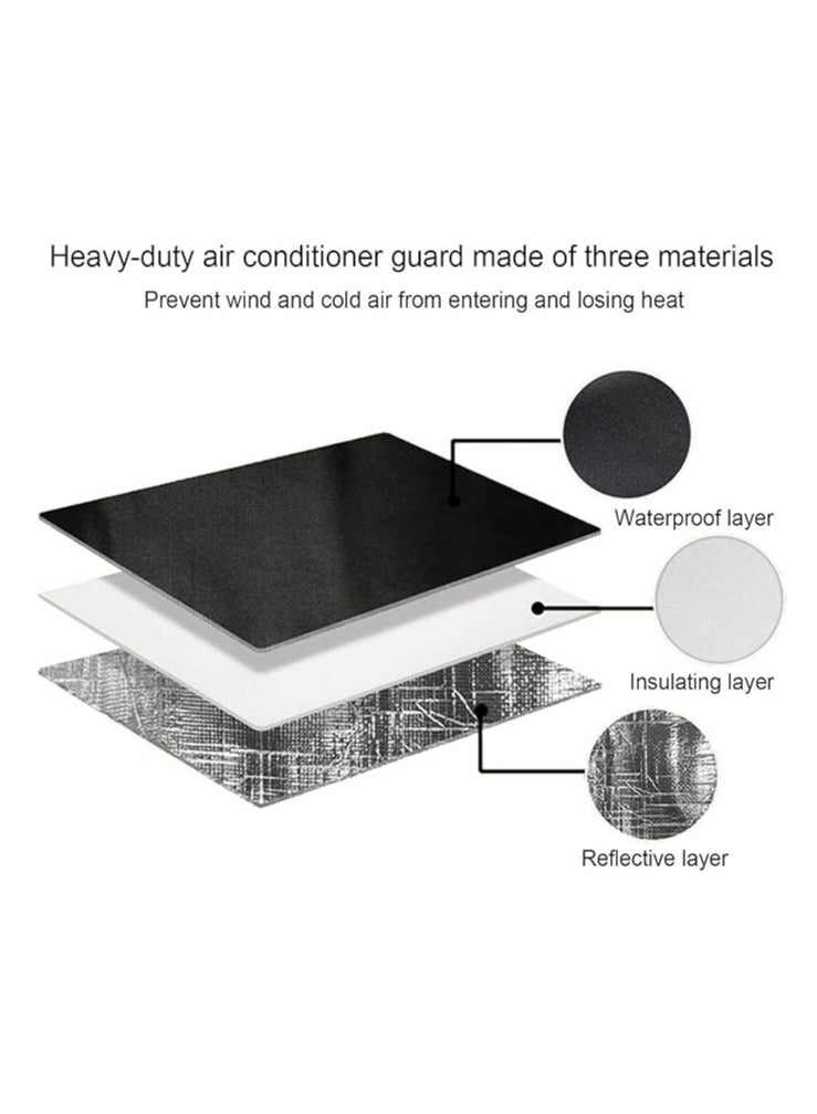 عام درع تكييف الهواء الخارجي، غطاء وحدة تكييف الهواء المقاوم للعوامل الجوية، غطاء تكييف الهواء القابل للتعديل من مادة الألومنيوم، صيانة تكييف الهواء السقف - Image 2