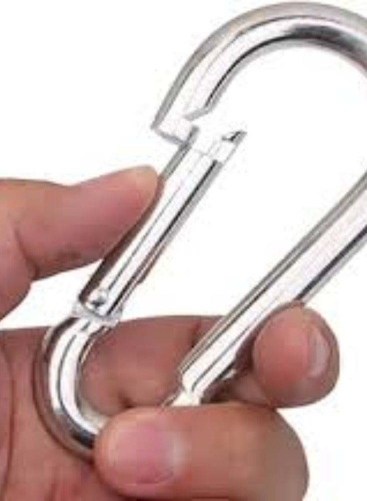 KNP KNP GI Heavy Duty Snap Hook with a 10mm diameter is a sturdy and reliable fastening device commonly used in applications requiring secure attachment and quick release capabilities.  - Image 3