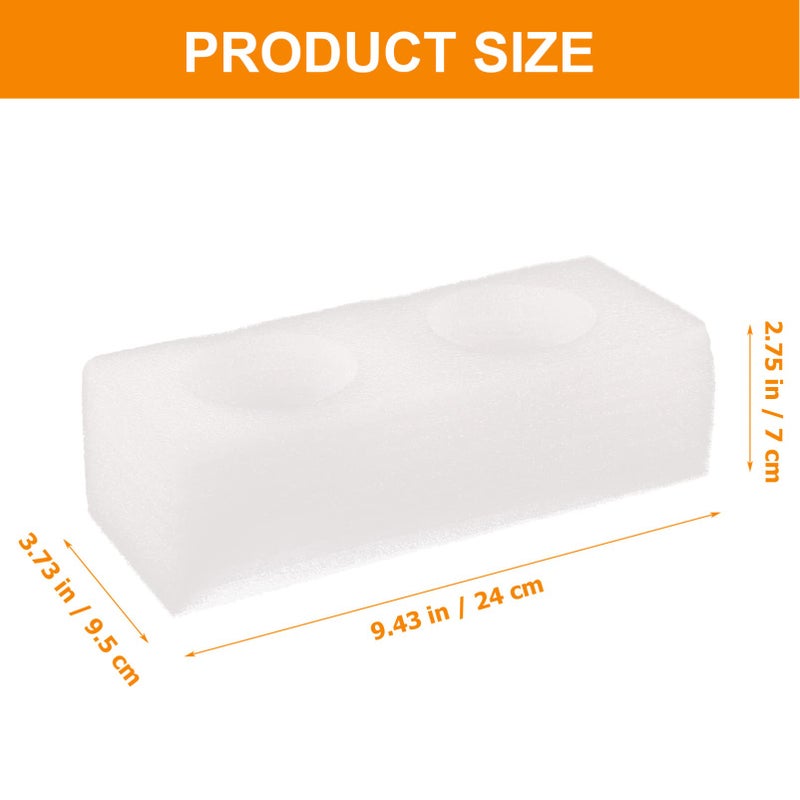 2pcs White Cotton Takeout Cup Holder Tray for Coffee Tea Soft Drinks Restaurants Cafes Picnics - Image 3
