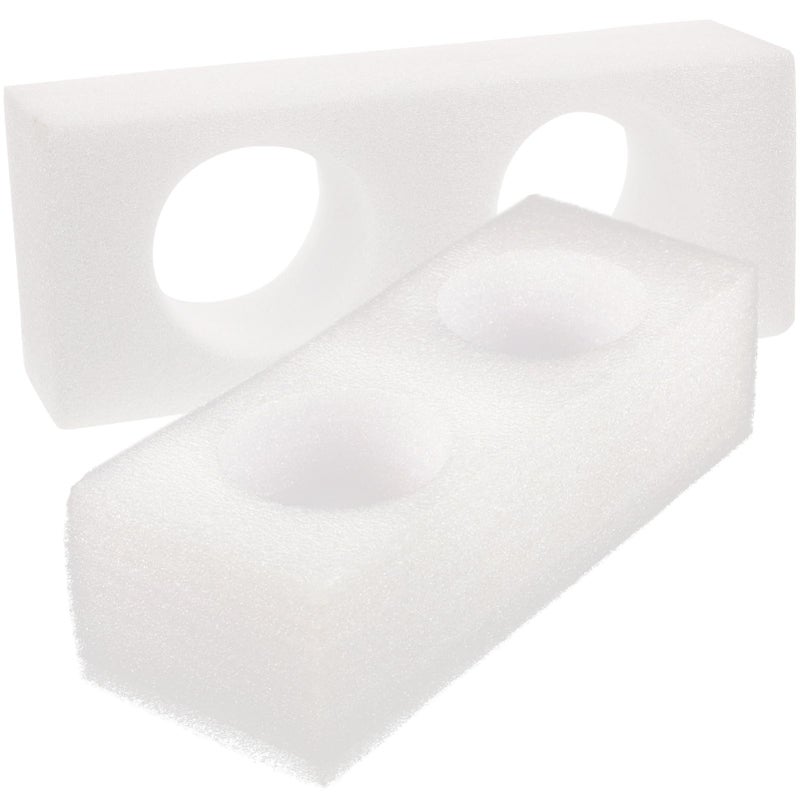 2pcs White Cotton Takeout Cup Holder Tray for Coffee Tea Soft Drinks Restaurants Cafes Picnics - Image 2