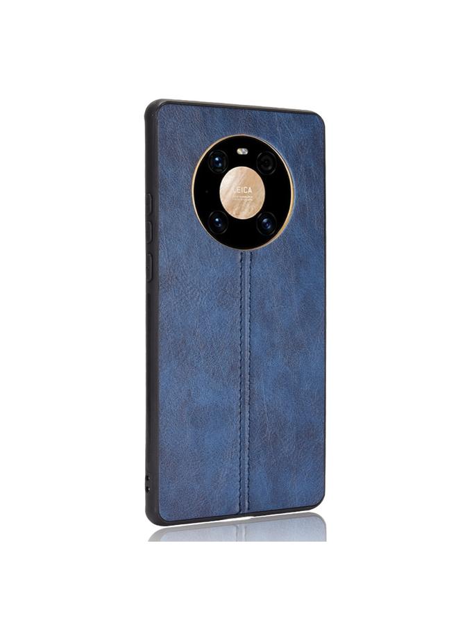 اس-توب جراب لهاتف Huawei Mate 40 Pro+ مقاوم للصدمات بنمط جلد البقر المخيط، مصنوع من مادة PC + PU + TPU - Image 3