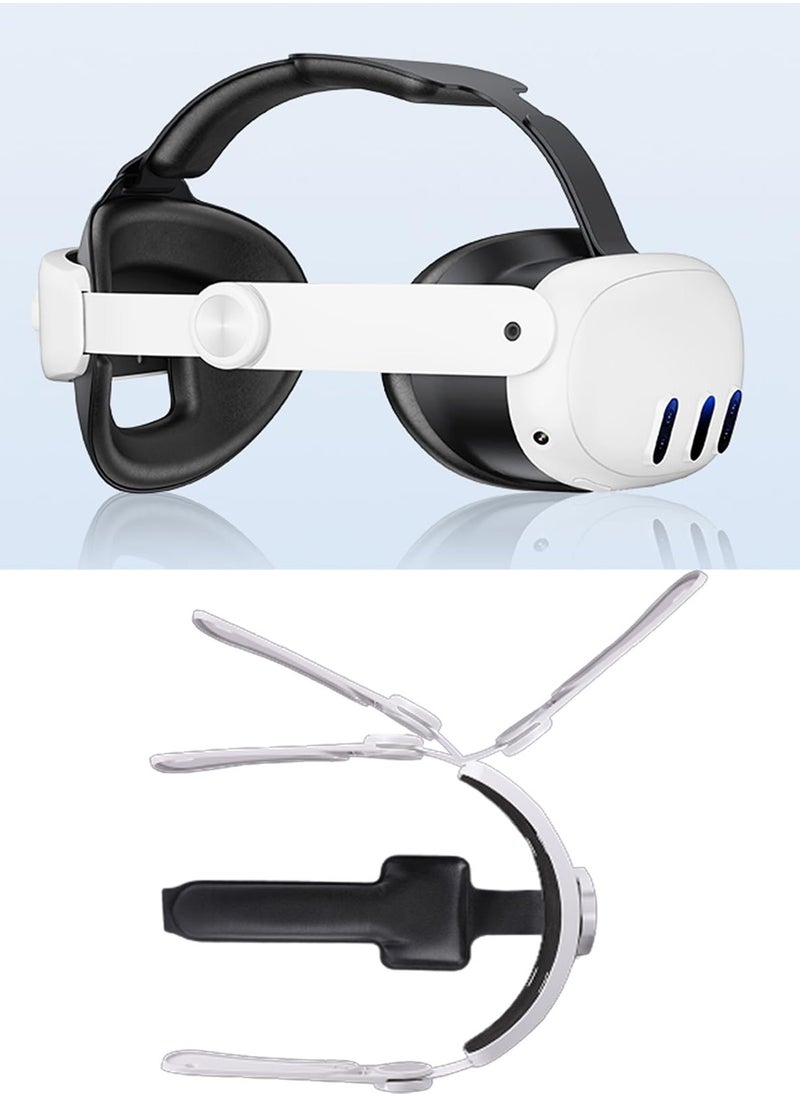 SYOSI Head Strap for Oculus Quest 3,3-in-1 Adjustable Halo Headband,Replacement for Elite Strap,for Enhanced Support and Comfort in VR, Suitable for Children and Adults Compatible with Oculus/Meta Quest 3  - Image 3