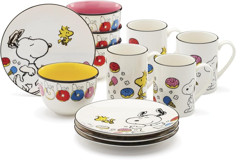 LENOX 897573 Chef Snoopy 12-Piece Dessert Set - Image 1