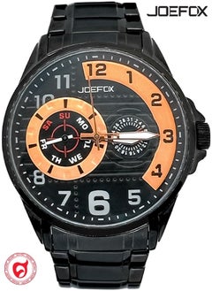 JoeFox Stainless Steel Wristwatch Quartz Movement 3 ATM Waterproof Multifunctional with Date Design Sporty Casual Business Dress Watch for Men  - Image 1