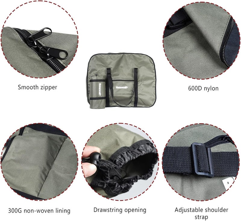 CamGo 20 Inch Folding Bike Bag - Wear-resistant Bicycle Travel Case Outdoors Bike Transport Bag for Cars Train Air Travel (Army Green, 20 inch) - Image 5