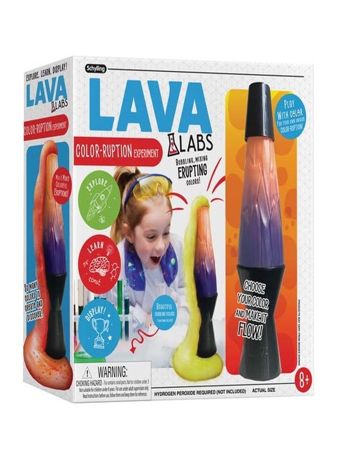Schylling Lava Labs - Color-Ruption Science Kit - Hands-on STEM Experiements - Explore Color in a Lava lamp Base - Ages 8 and up - LLVL